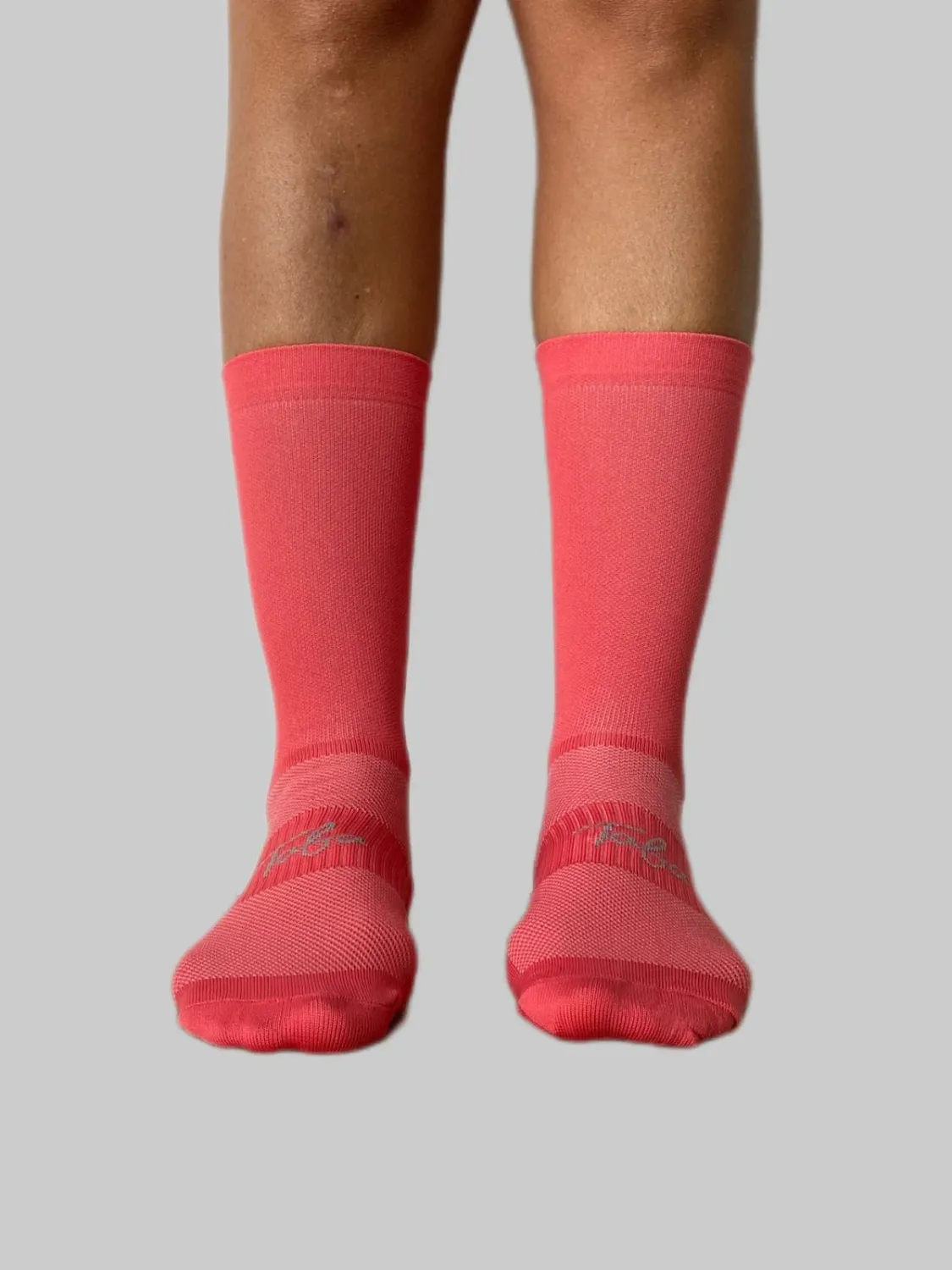 Taba Reflective Cycling Socks Coral