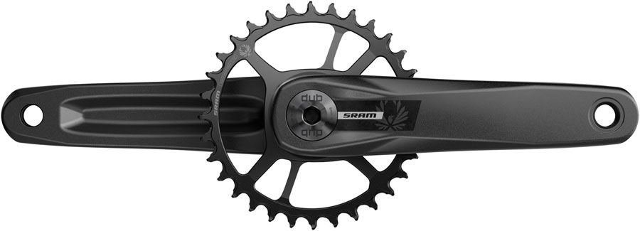 SRAM S200 Eagle Crankset - 170mm, 32t Steel Chainring, Aluminum Crankarms, DUB Wide Spindle, Black, 52mm Chainline