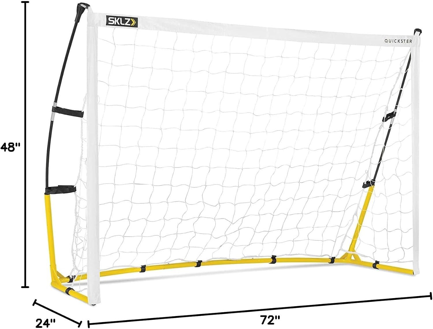 SKLZ Quickster Soccer Goal - Portable Goal for Backyard 6'X4'