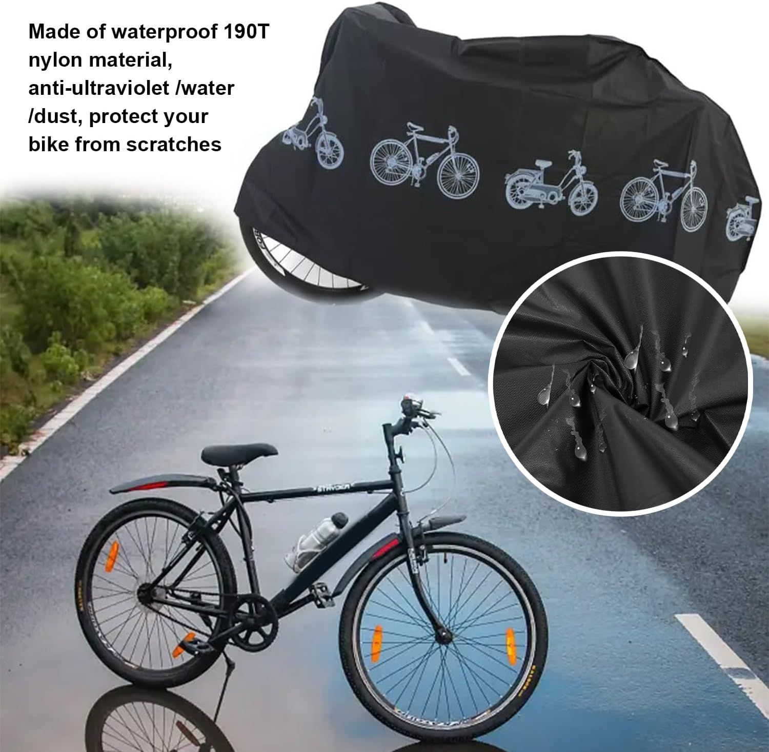 Bike Cover for Outside Storage , Waterproof 110 X 200 cm