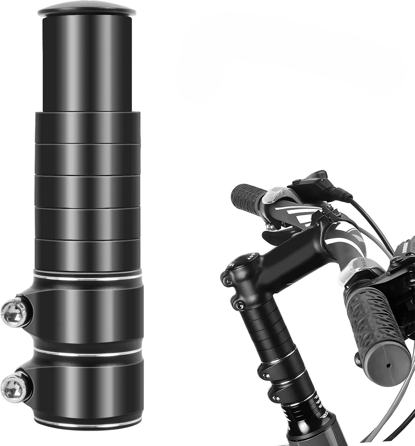 Bike Stem Riser Adjustable Handlebar Extender
