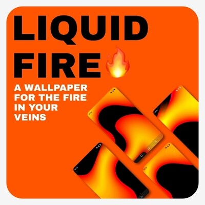 Liquid Fire Wallpaper (for Android & iPhone)