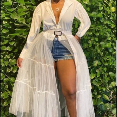 Lace dress shirt