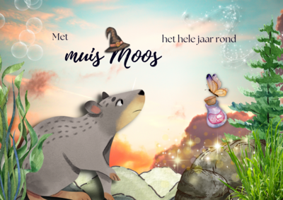 Kalender Met muis Moos het hele jaar rond.