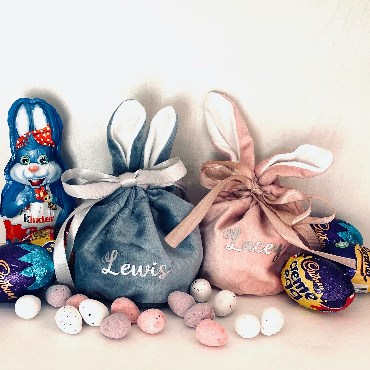 Velvet Bunny Ear Gift Bags