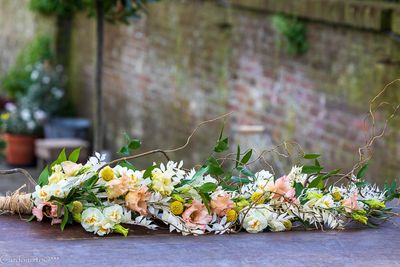 Rouwbloemen lijkwade