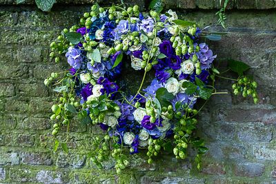 Rouwbloemen hartvorm
