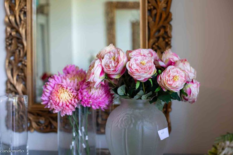 Rozen en dahlia,s (silka)