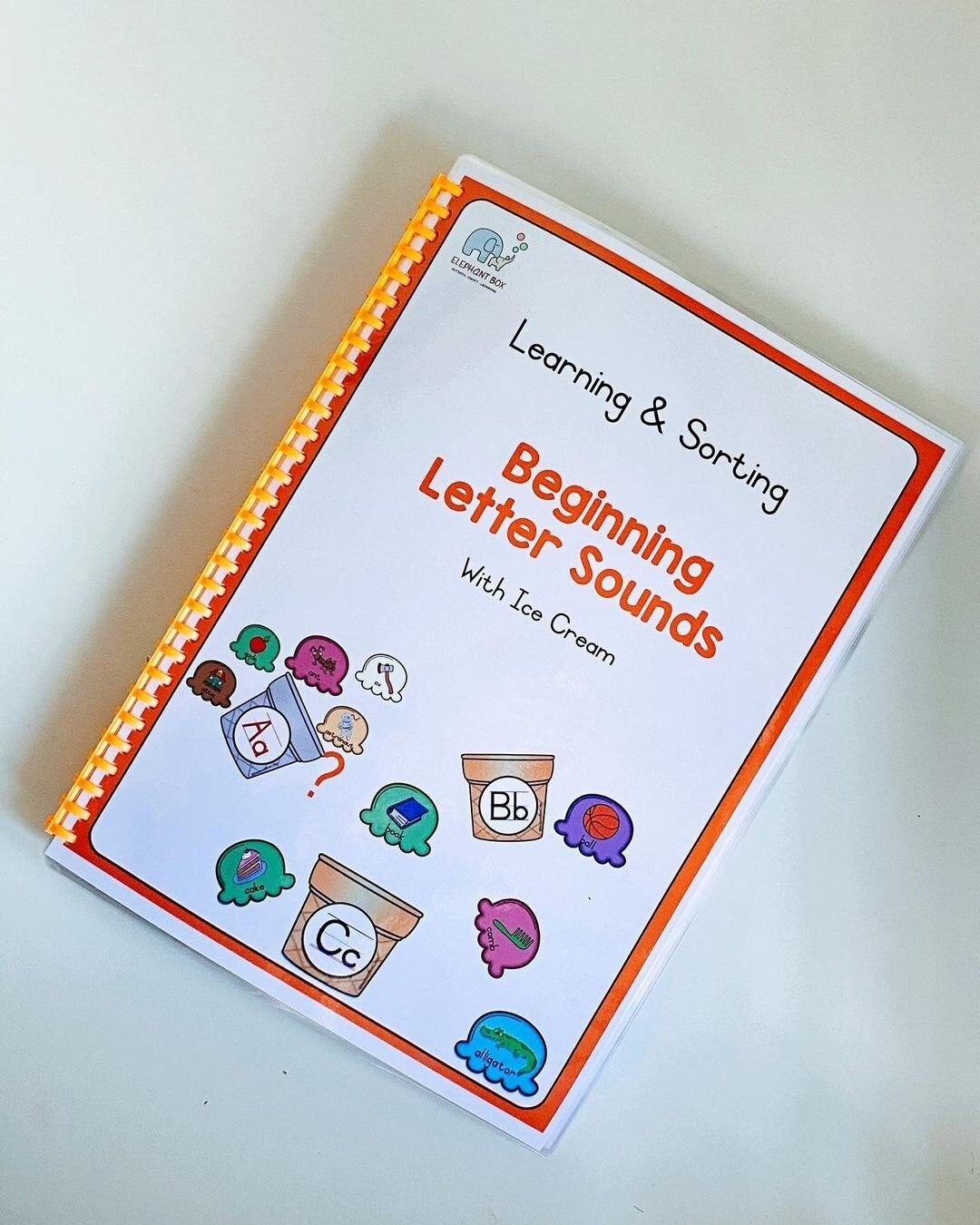 Beginning Letter Sounds Ice Cream Matching-PDF Download
