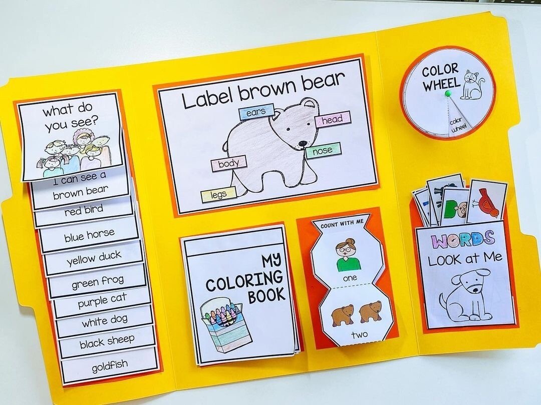 Brown Bear Brown Bear What Do You See Lapbook kit-PDF Download