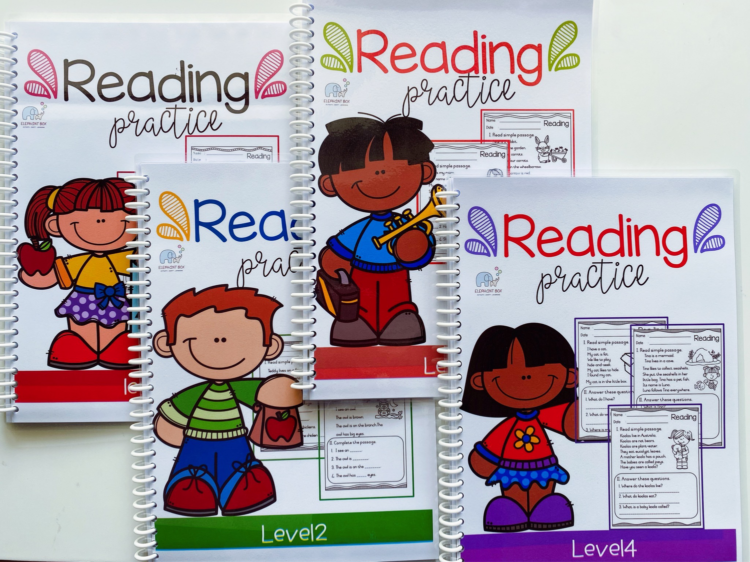 Reading Practice Books (Level1-4) Hardcopy