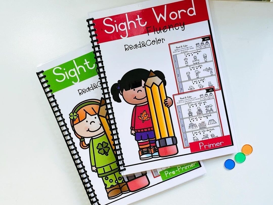 Sight Word Fluency Read&amp;Colour - PDF Download