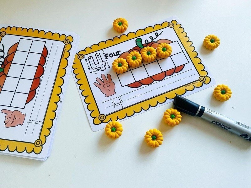 Little Pumkin Counting &amp; Tracing pack
