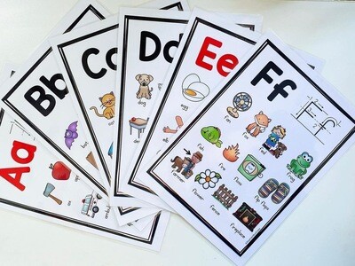 Alphabets &amp; Beginning Sounds Poster