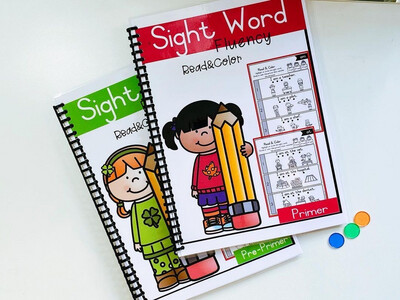 Sight Word Fluency Read And Color