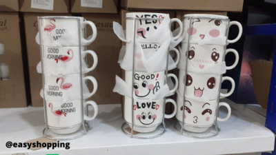 Ensemble de 4 tasses