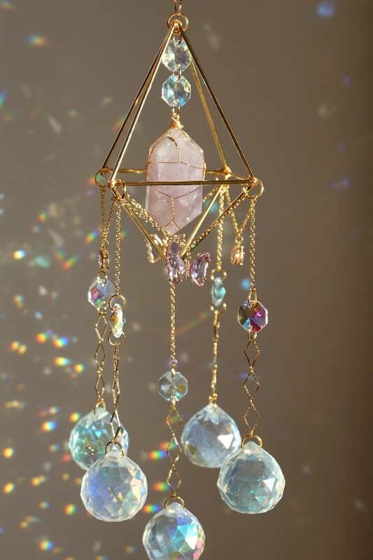 Amethyst crystal suncatcher BRIT
