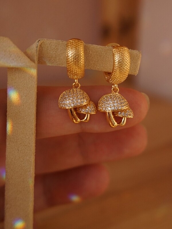 Gold plated earrings MUSHIES