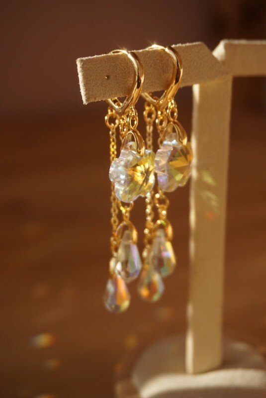 Suncatcher earrings FLOWER