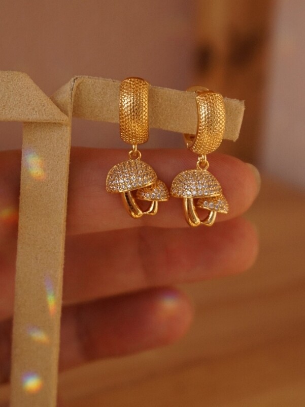 Gold plated earrings MUSHIES