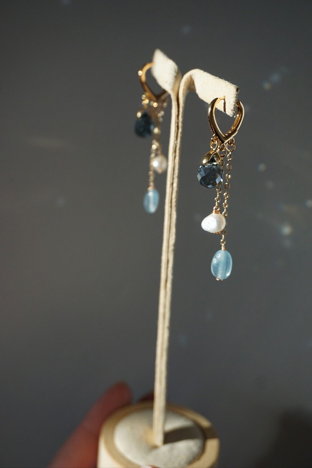 Pearl gold plated earrings KAILA