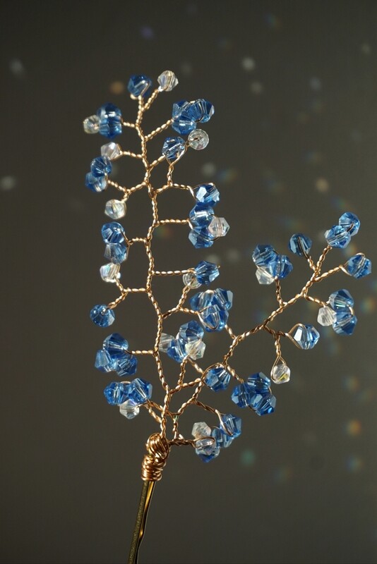 Two hair pin set BLUE 2
