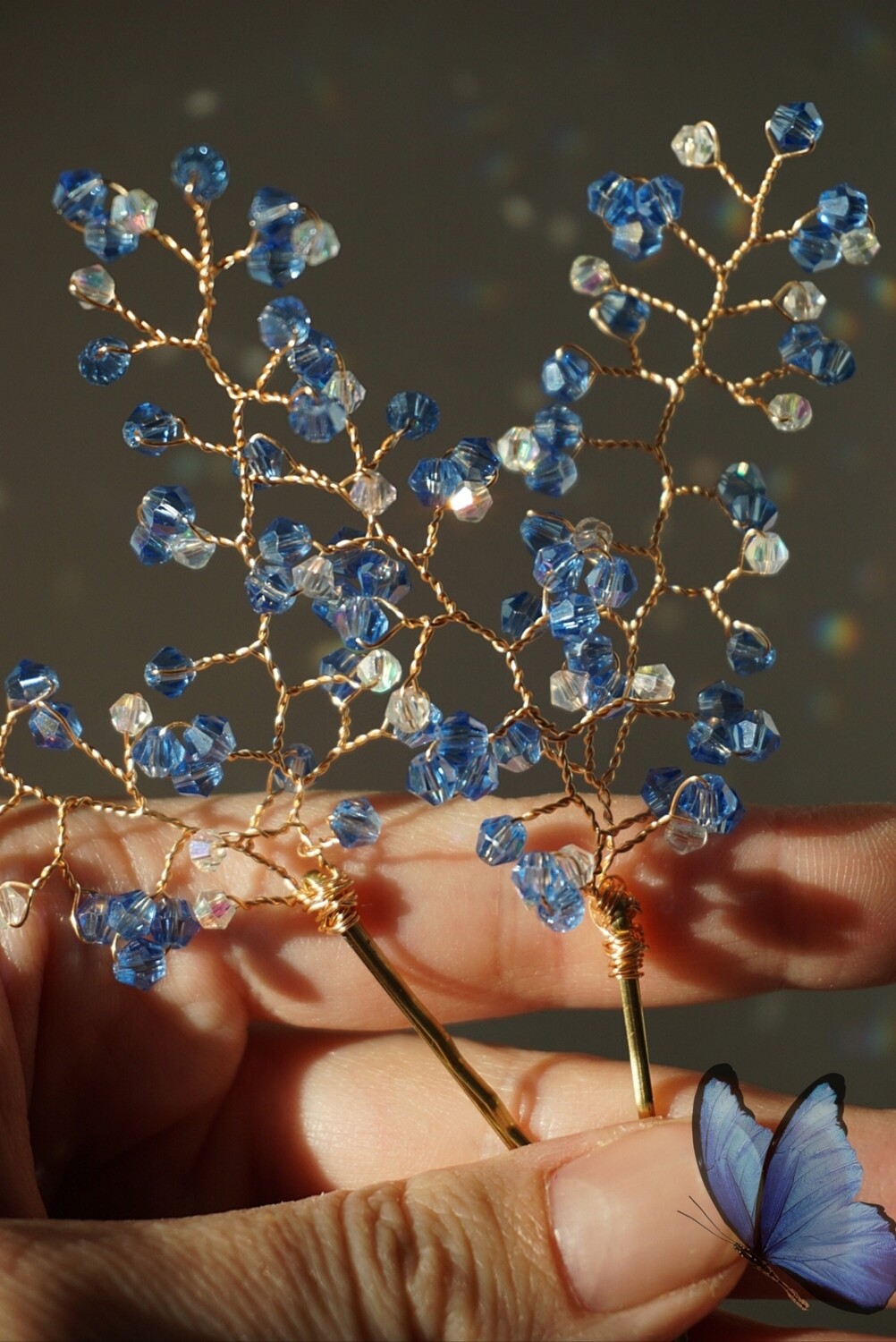 Two hair pin set BLUE 2