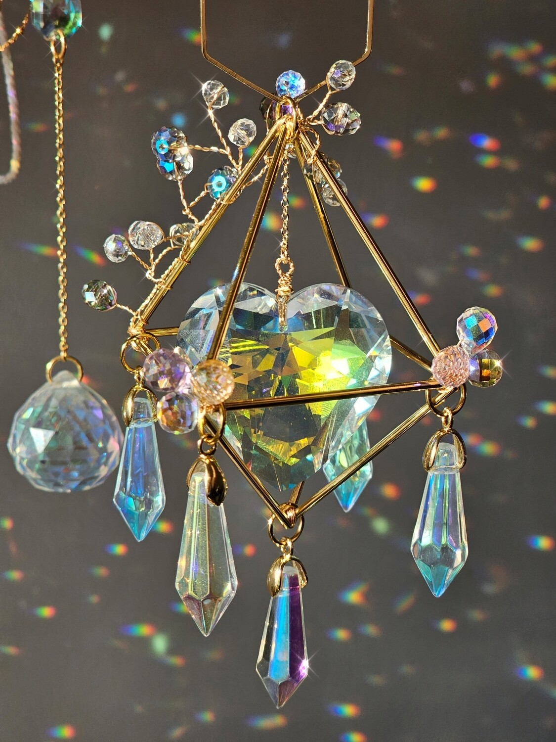 CRYSTAL HEART MINI SUNCATCHER MILLA