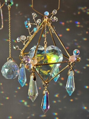 CRYSTAL HEART MINI SUNCATCHER MILLA