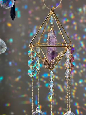 Amethyst crystal suncatcher RACHEL