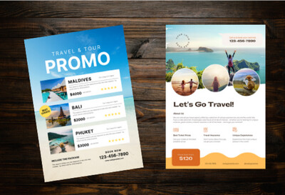 E-Flyer A4 / A5 – double side – 4 revision free