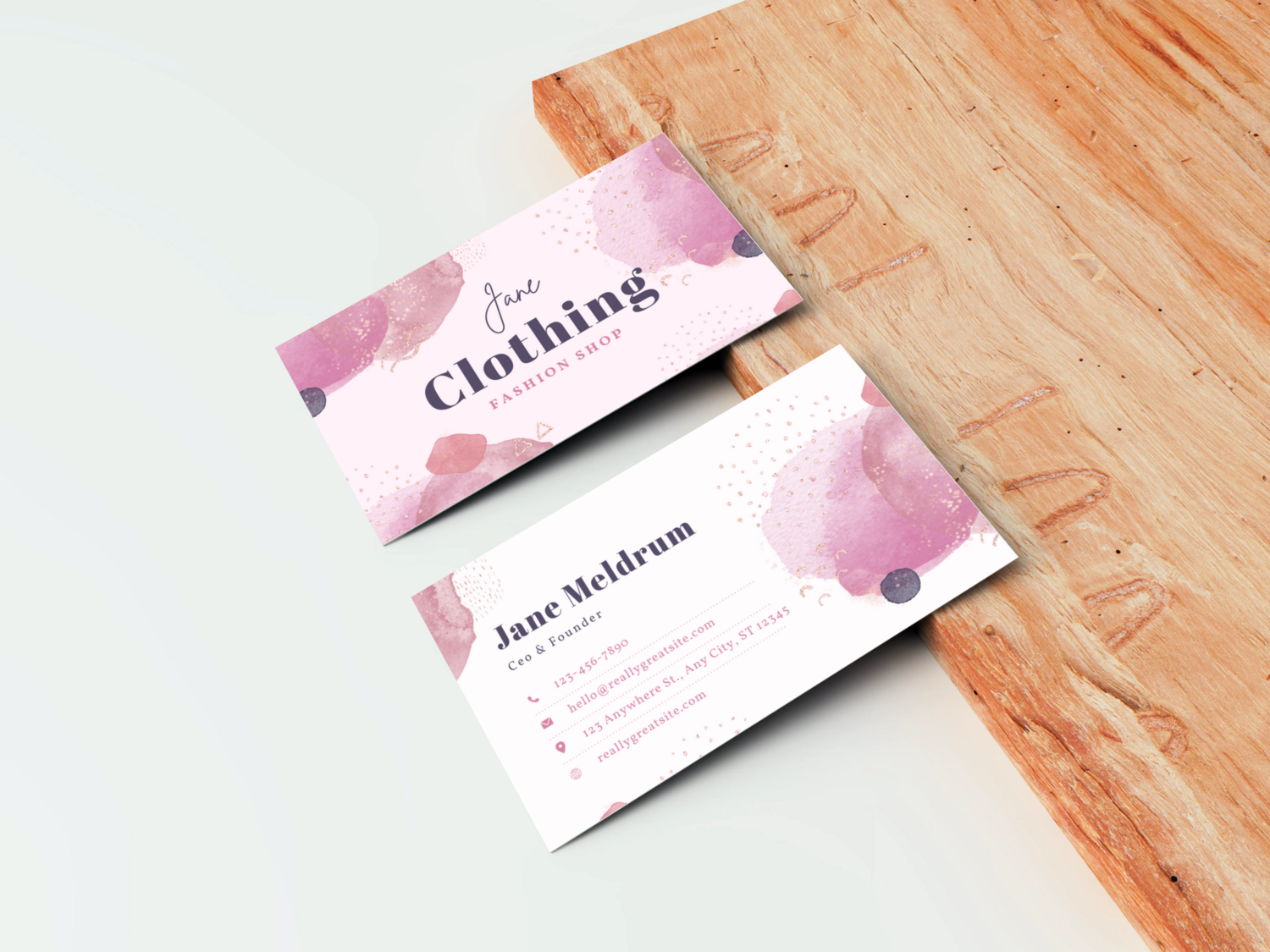 unique luxury modern business card