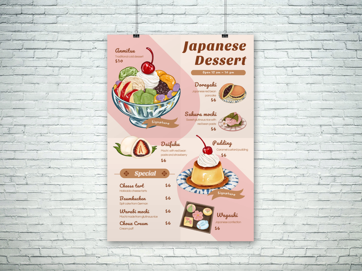restaurant menu design