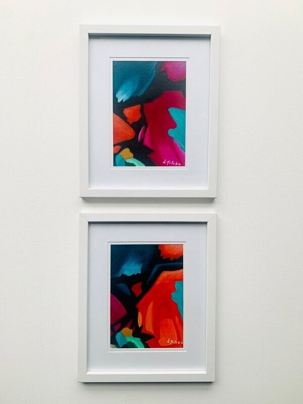 1.c 2x Oil framed paintings