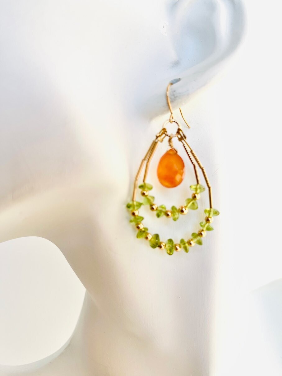 C14 Liliana’s Gems "Sweet" - Peridot & Carnelian
