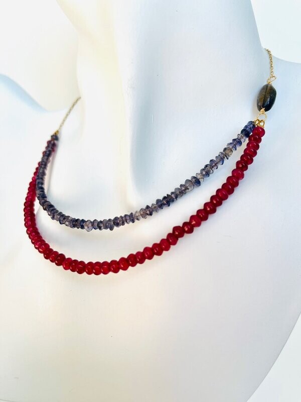 D3 Liliana’s Gems "Splendid" - Iolite & Purple Jade