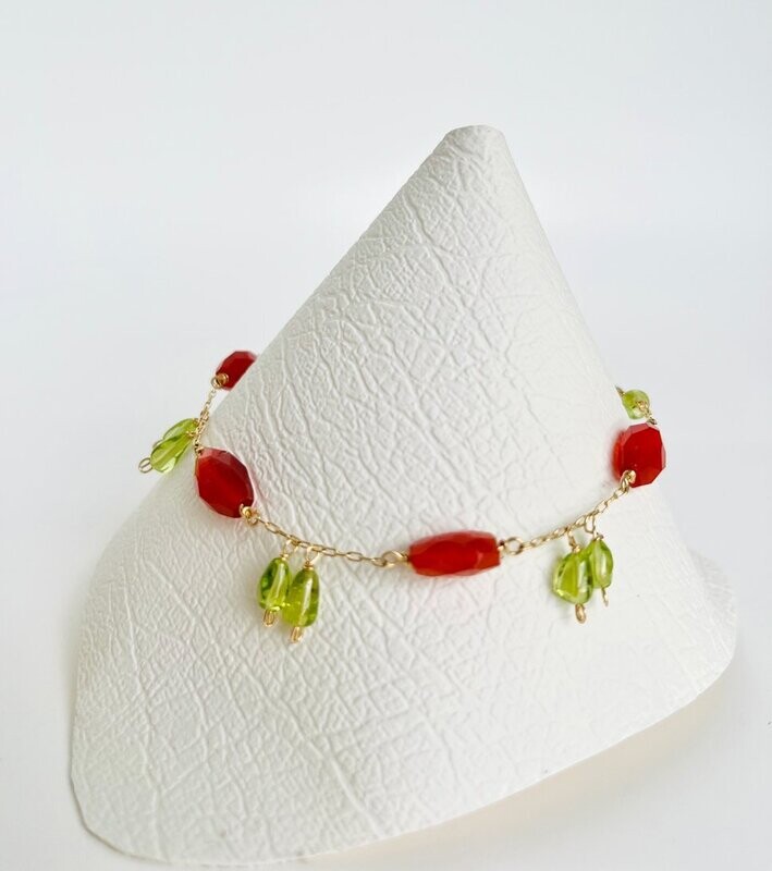 E3 Liliana’s Gems "Tranquillity" - Carnelian & Peridot