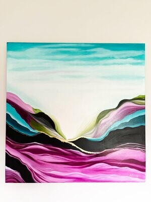 B9. Large Abstract painting in canvas