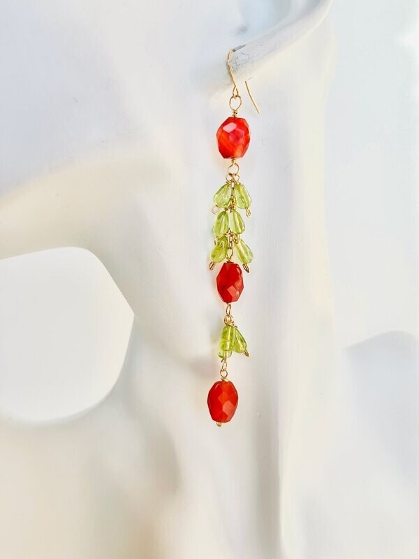 C20 Liliana’s Gems "Serenity" -  Carnelian & Peridot