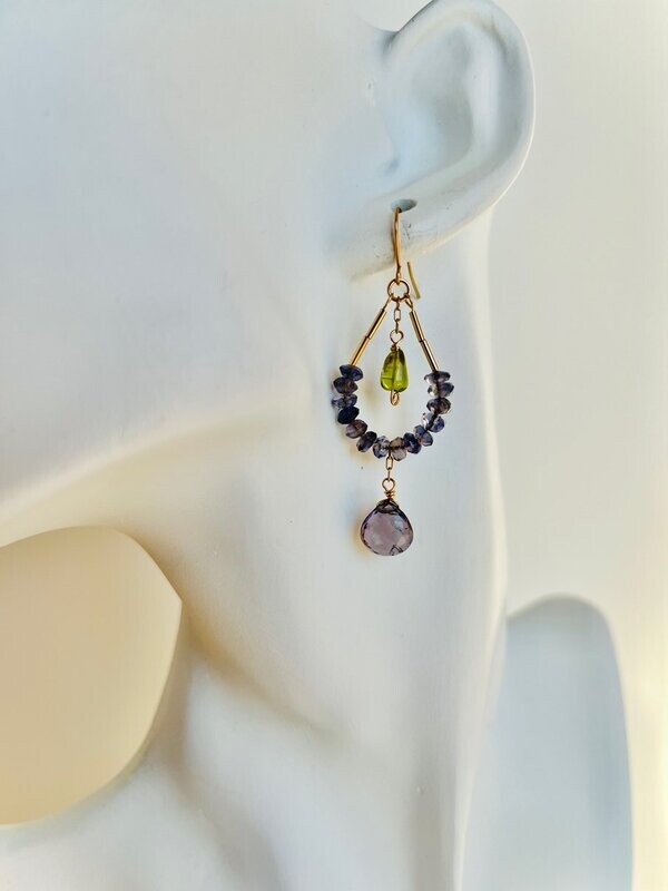 C9 Liliana’s Gems "Paloma" - Iolite, Peridot