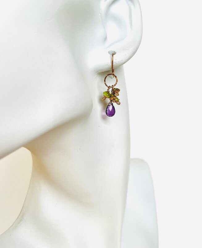 C1  Liliana’s Gems "Petite" - Amethyst & Peridot