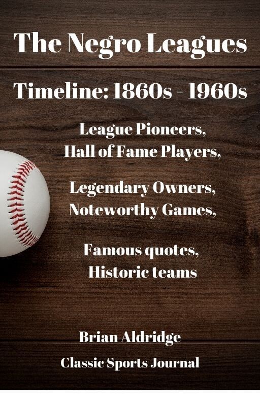 Negro Leagues Timeline: 1860s - 1960s
