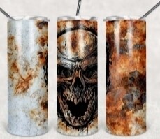 20oz tumbler- skull
