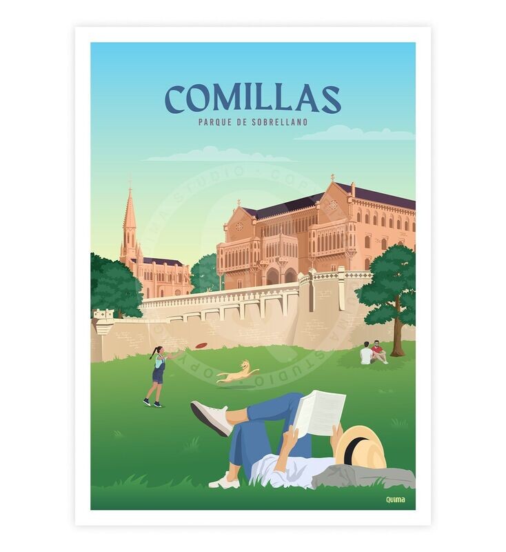 Lámina Comillas, Cantabria