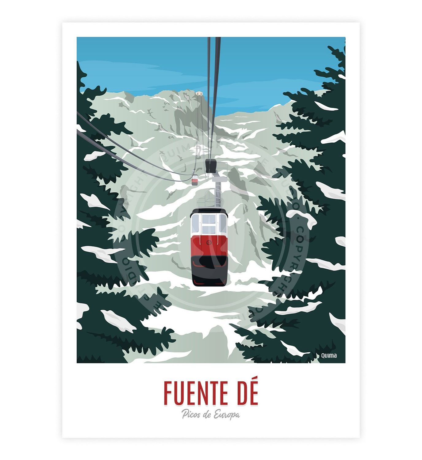 Lámina Fuente Dé, Tamaño lámina:: 30x40 cm