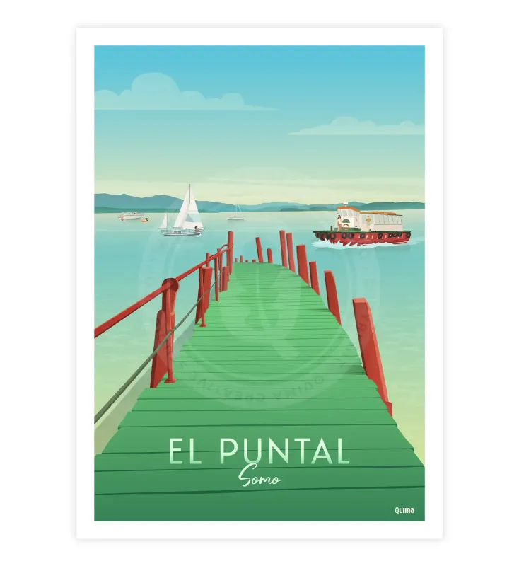 Lámina El Puntal de Somo, Cantabria