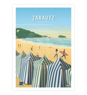 Lámina Zarautz, País Vasco