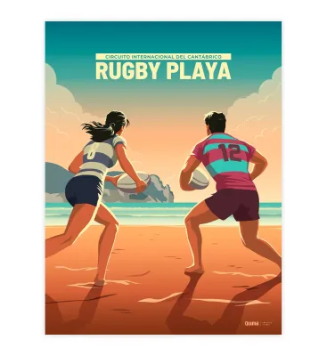 Lámina Rugby Playa Cantabria Ed. 2024