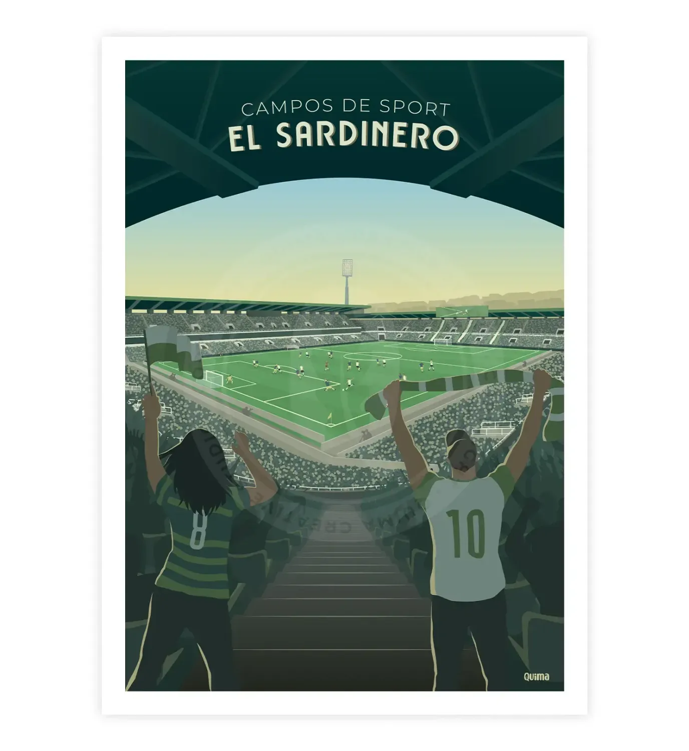 Lámina Campos de Sport de El Sardinero, Santander
