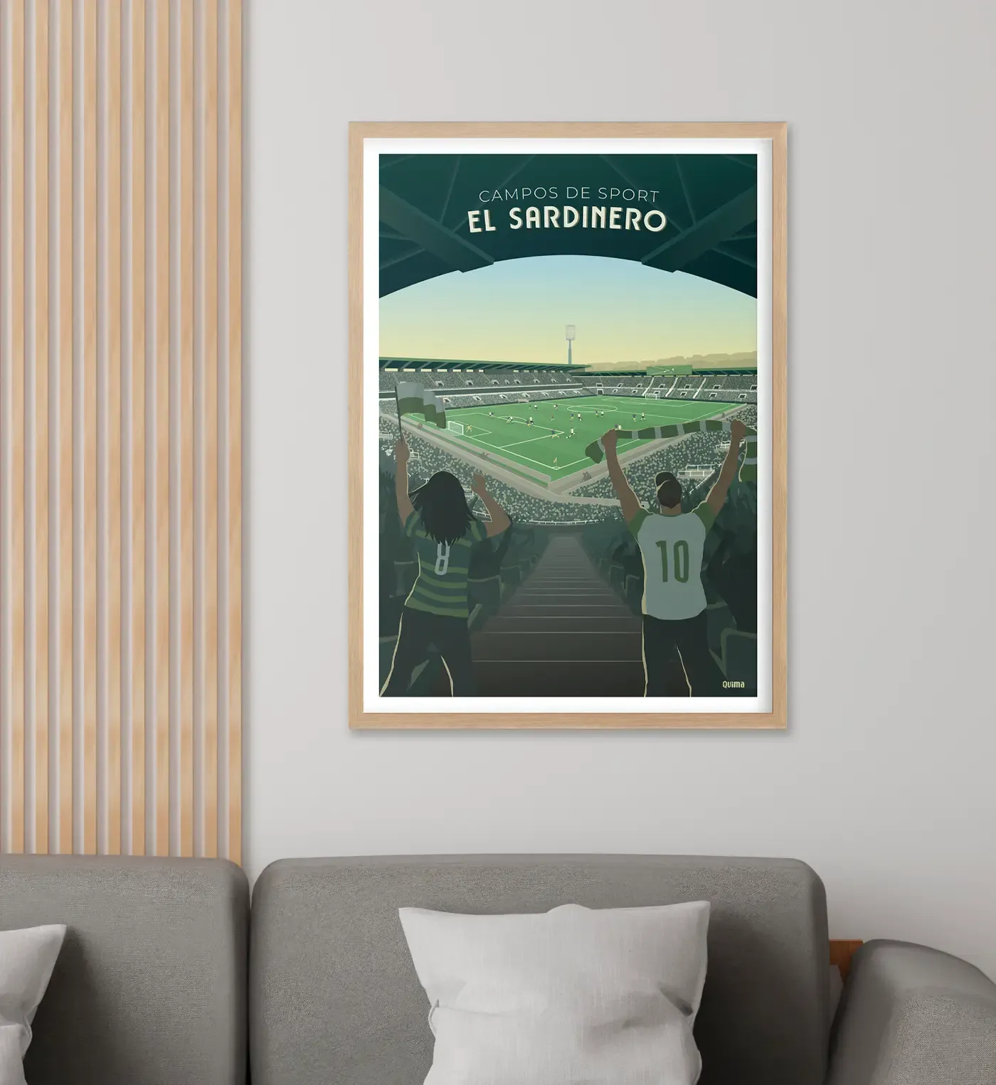 Lámina Campos de Sport de El Sardinero, Santander